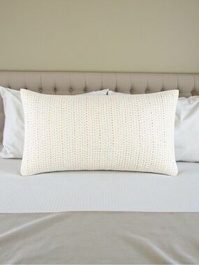 Two New Elegant Taft Quilted King Pillow Shams, White 20 x 36